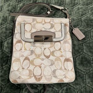 Coach Crossbody Bag - Cream and Gray